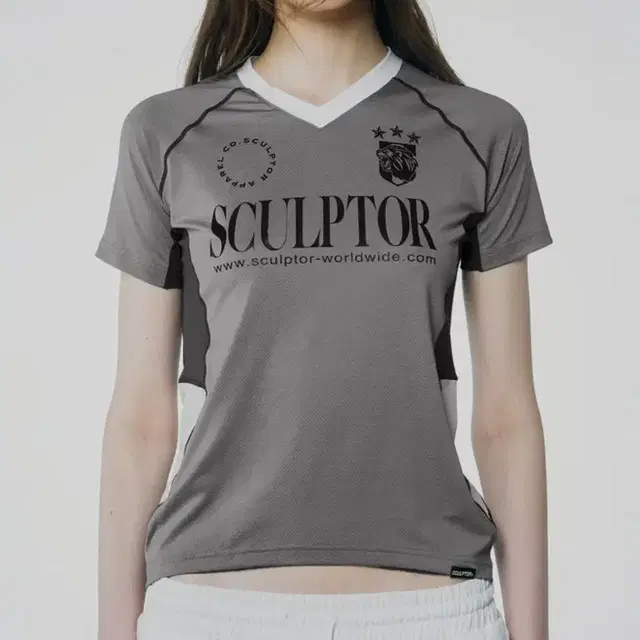 스컬프터 Sports Jersey Tee Gray M사이즈