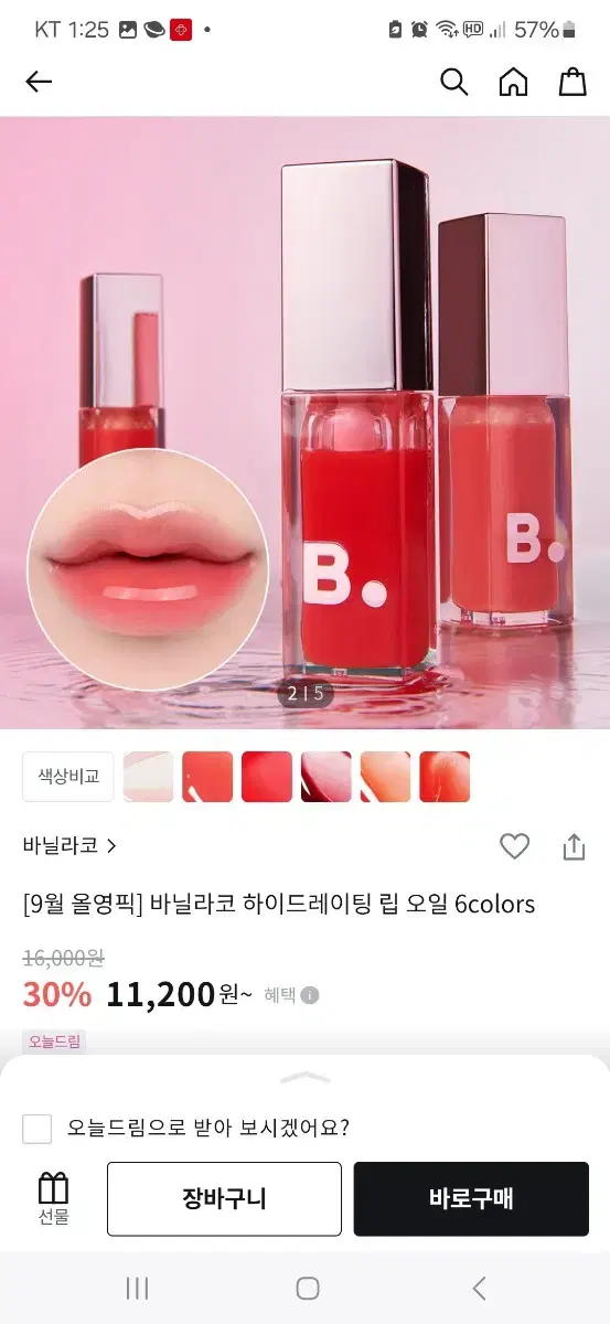 바닐라코 하이드레이팅 립 오일 "레드애플"