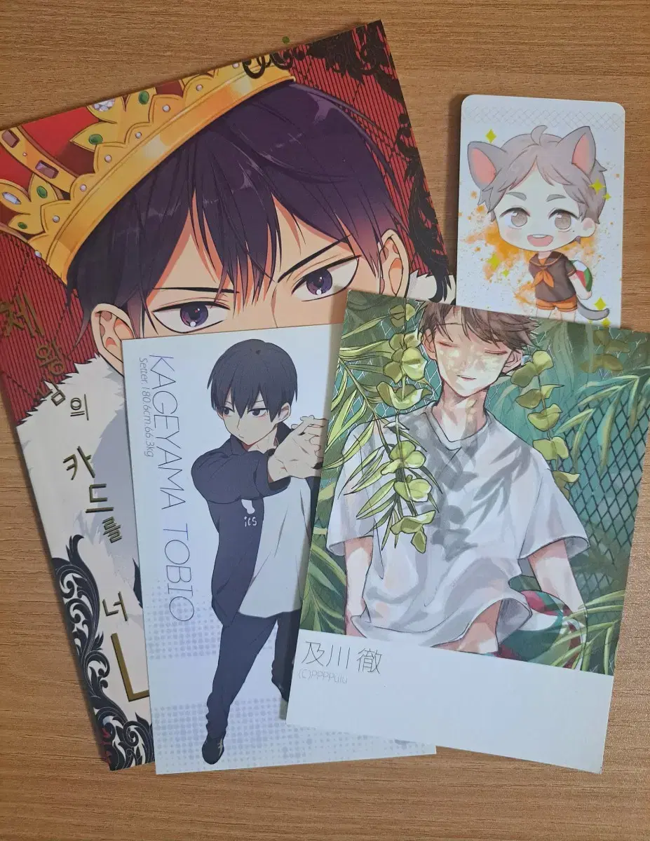 [haikyuu] haikyuu postcard, photocard, doujinshi