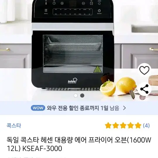 독일 콕스타 헤센 에어프라이기