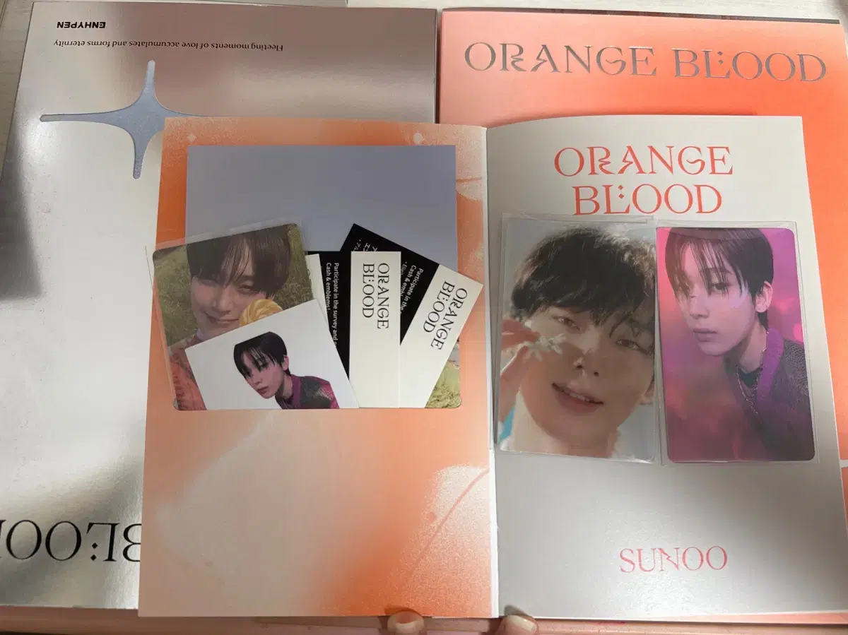 Enhypen Orange Flower sunwoo 3 unsealed albums by Engine Vahn