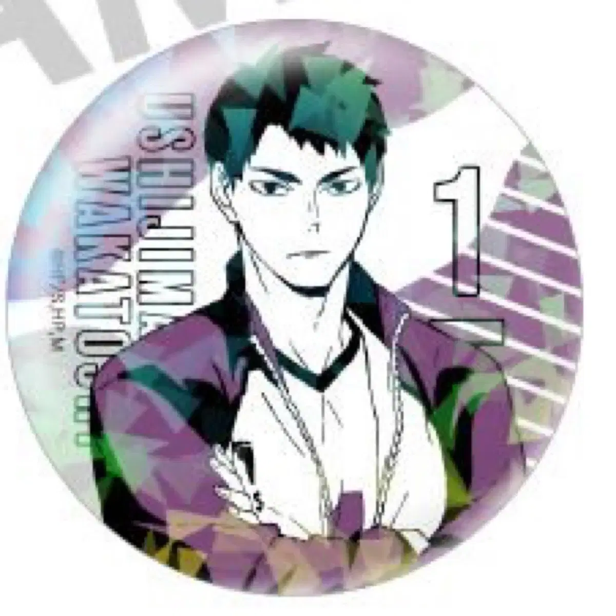 Haikyuu Ushijima Can Badge hologram 28 pieces bulk Itabag