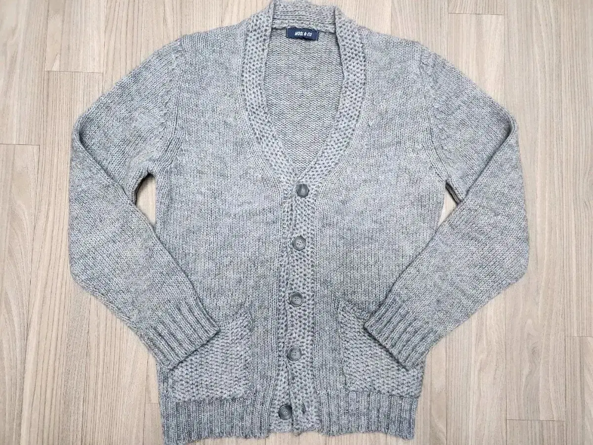 Wool and Co Gray Wool Alpaca Cardigan M