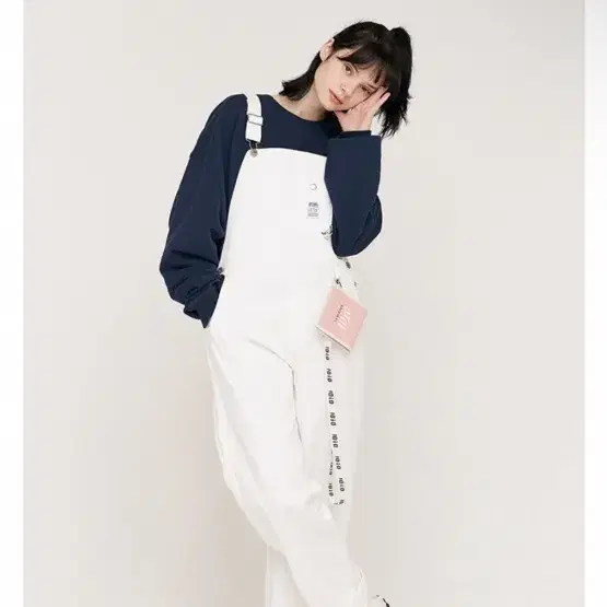 오아이오아이 SIDE POCKET OVERALL_ivory