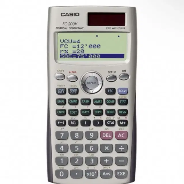 CASIO FC-200V 재무계산기