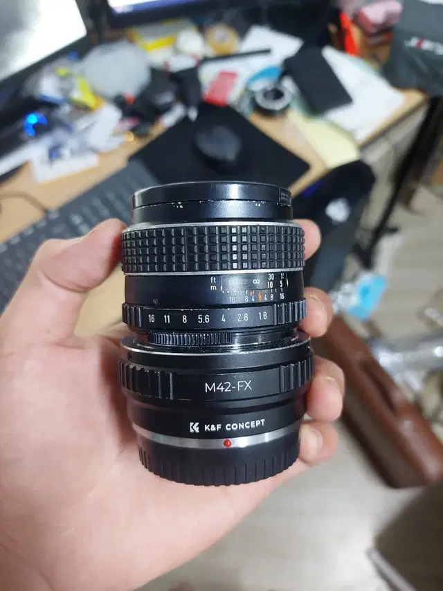 펜탁스타쿠마  smc 55mm 1.8 올드렌즈 팔아요~