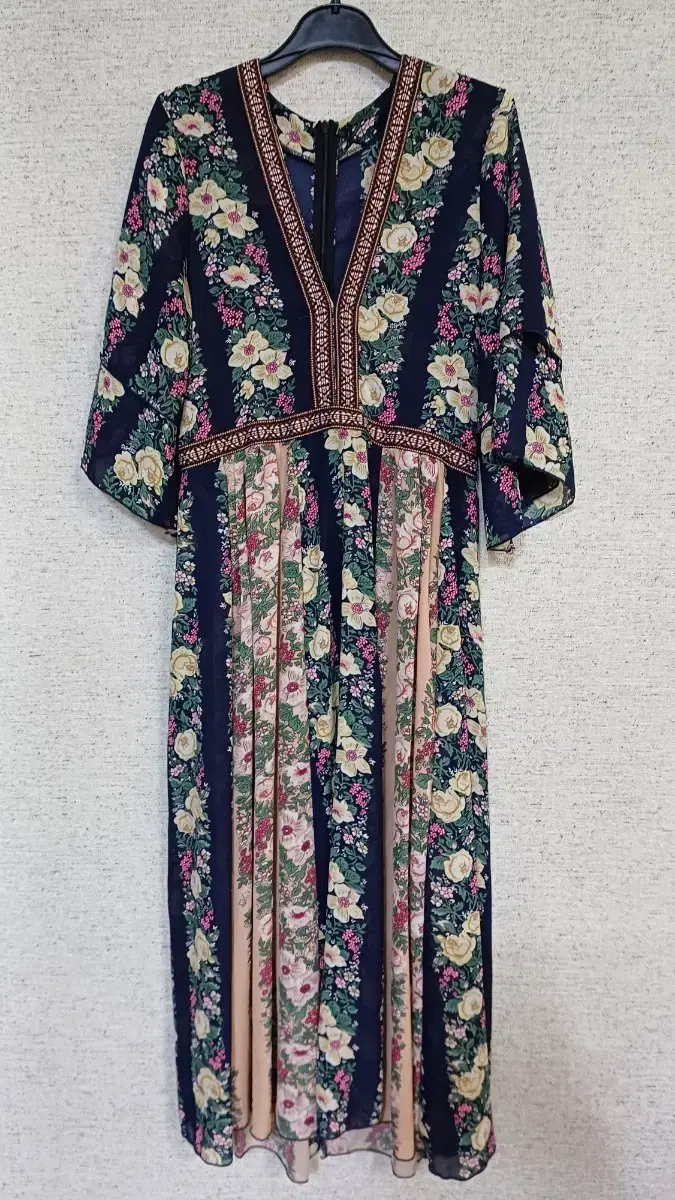 V-neck printed chiffon ONEPIECE (55)