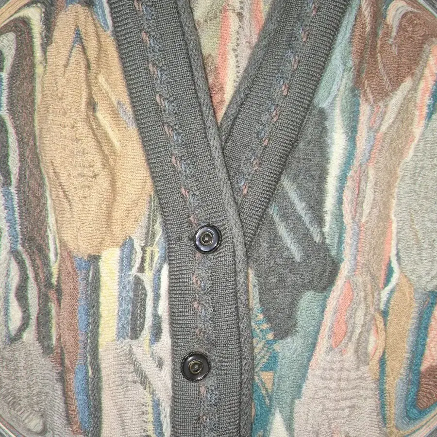 Coogi multi-color Wool knit Cardigan