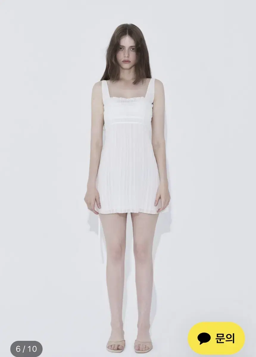 리리우 원피스 Sheer Stripe Sleeveless Dress (I