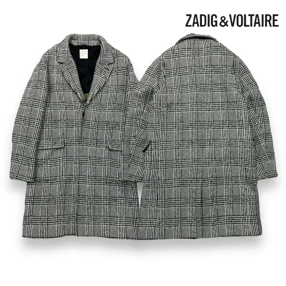 Zadig & Voltaire Check Coat