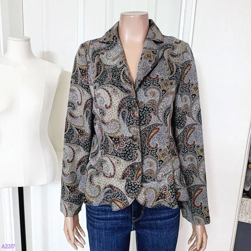 (size 55) Vintage Tailored Paisley Jacket (A2317)