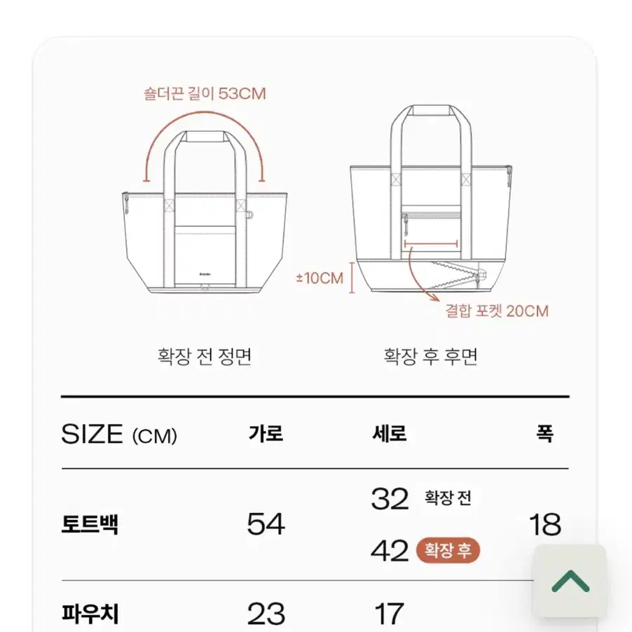 브랜든 폴더블 캐리올 토트백 (블랙) + 시스루 압축 파우치 그레이