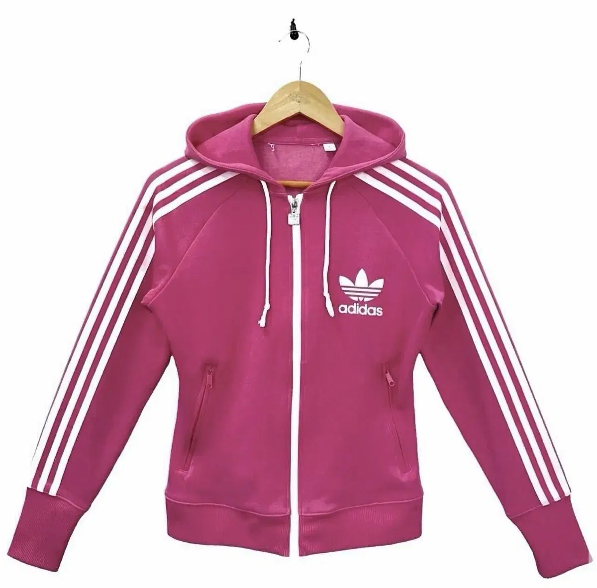 핑크 아디다스 져지 집업 pink adidas jersey zip-up