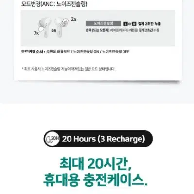 미개봉새상품2024년형브리츠최신형ANC노이즈캔슬링블루투스이어폰Broad7