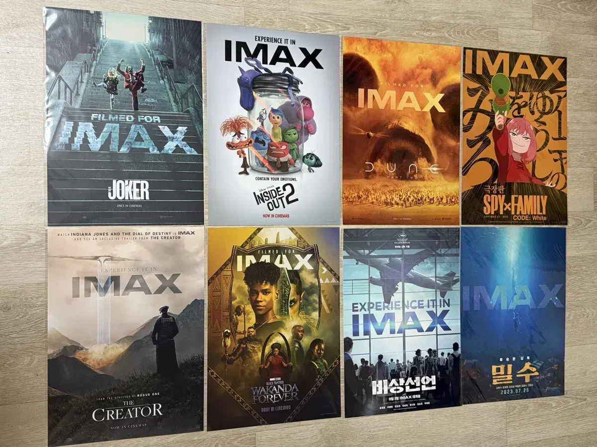 Specialty movies poster (IMAX 4DX SX Dolby regular) are cheap and numerous