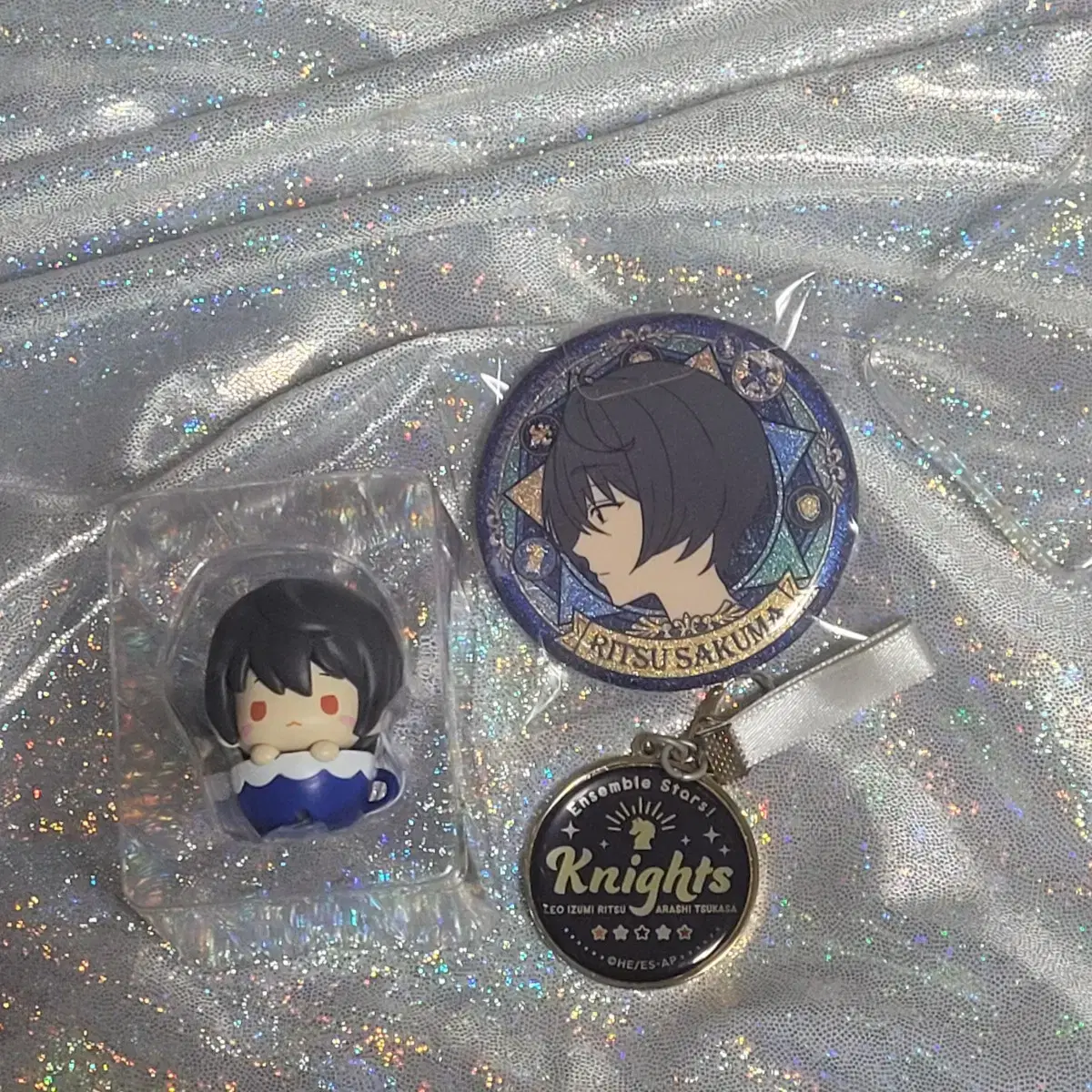 Anstar Sakumaritsu Midstar Tap Tap Figures Side View Badge Knights Keyring