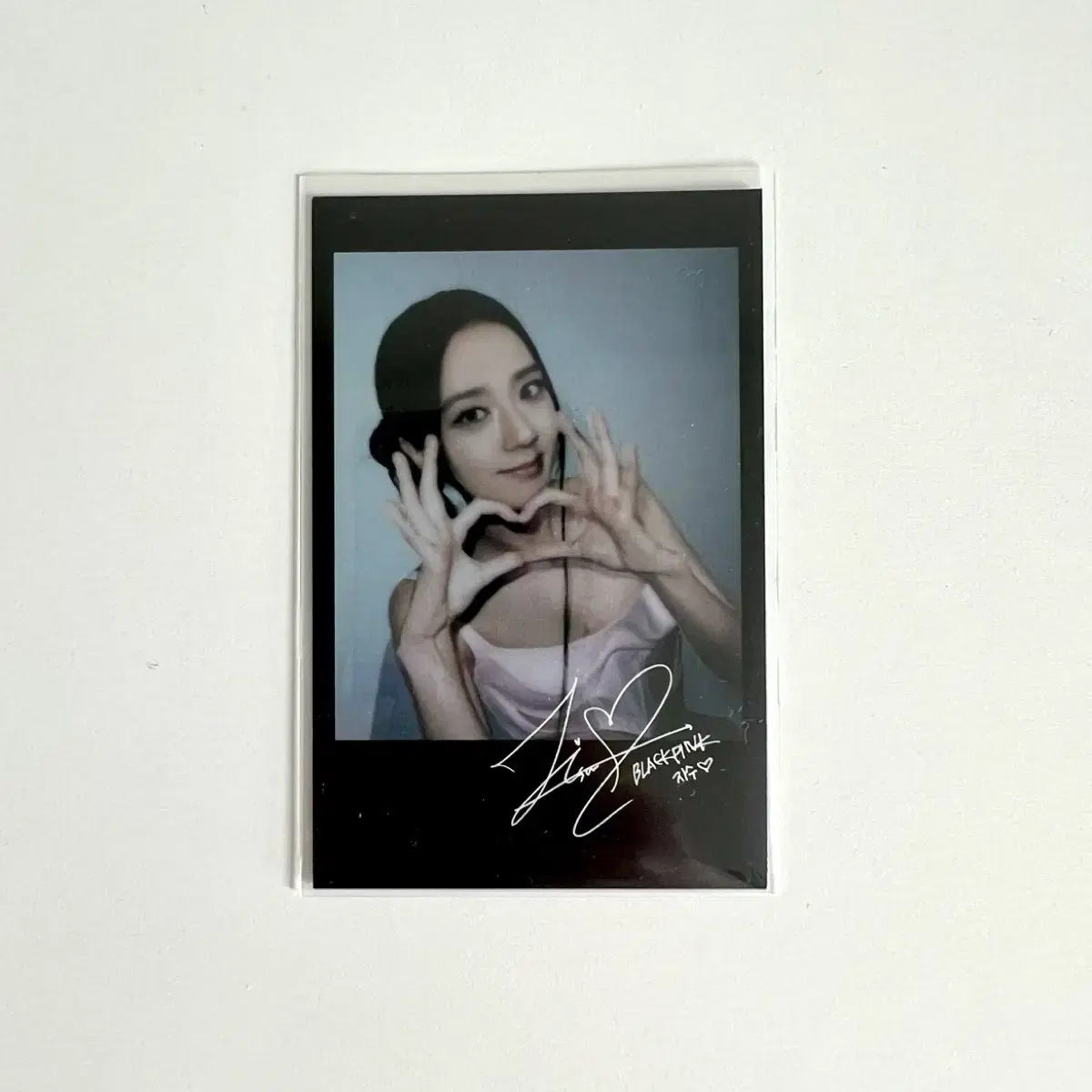 Black Pink Bon Pink jennie jisoo ktwon4u ld photocard Sign Pola WTS