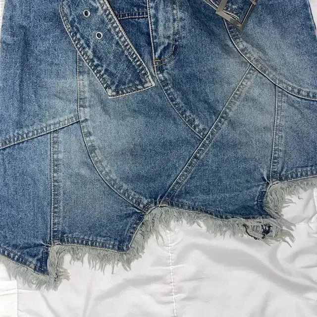 vintage denim mini skirt