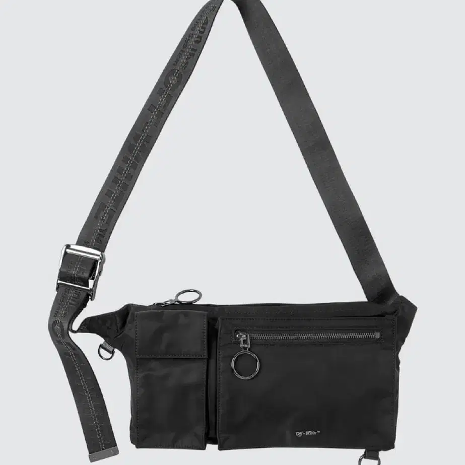 off-white pockets fannypack black