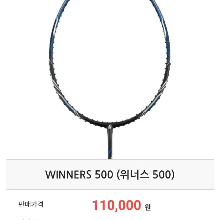 주봉 위너스500, 플리트 스워드 FT2000 배드민턴 라켓