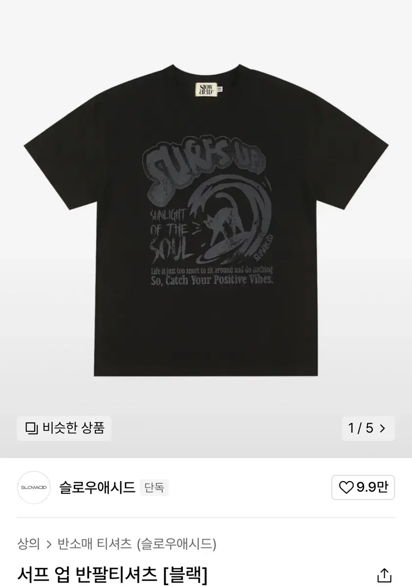 Slow Acid Short Sleeve T-Shirt [Black] S