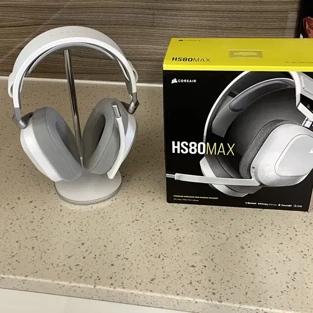 커세어 Hs80 max 헤드폰 + 거치대