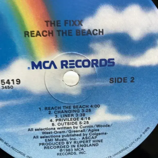 REACH THE BEACH THE FIXX LP / AA5067