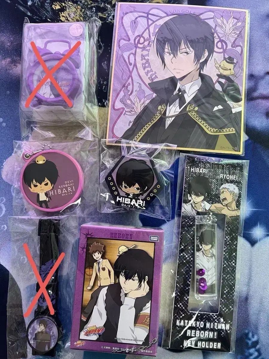 Kahiri Hibari Kyoya acrylic keyring Puzzle colored paper and more (available individually)