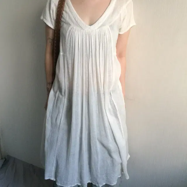 Loose fit white onepiece