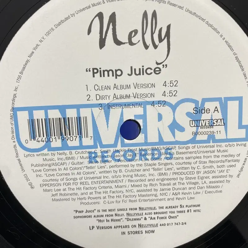 NELLY PIMP JUICE LP / AA5104