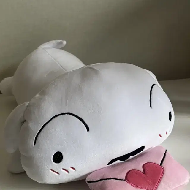 흰둥이 대형 바디모찌쿠션 50cm