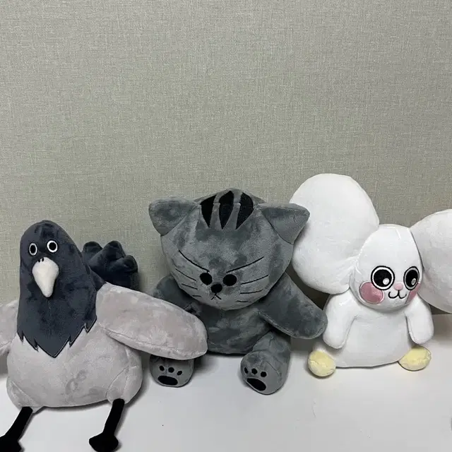 짐승친구들 25cm 인형(땅땅이,새대갈,슘댱이)