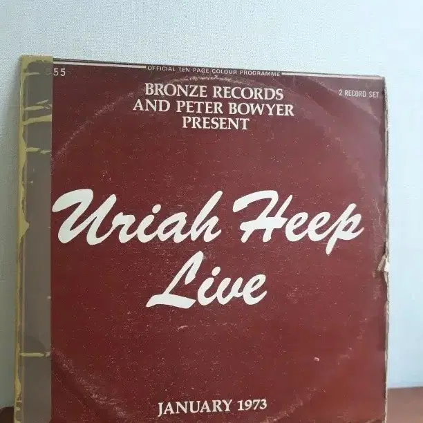 Uriah heep Live빽판엘피 2lp더블앨범 하드록밴드 Rocklp