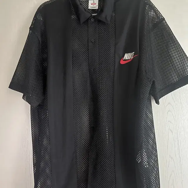 Supreme x Nike Mesh S/S Shirt Black - 24