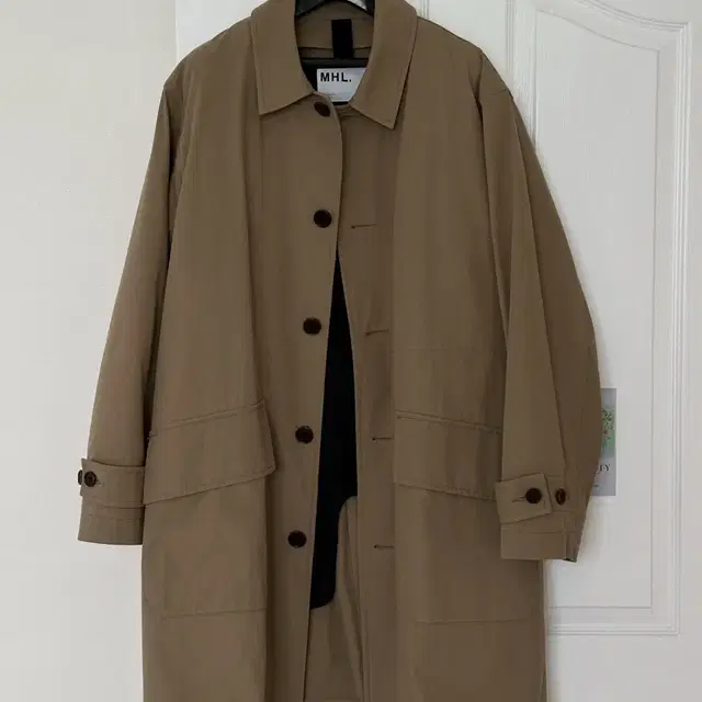 MHL. PROOFED COTTON NYLON TWILL COAT[L]