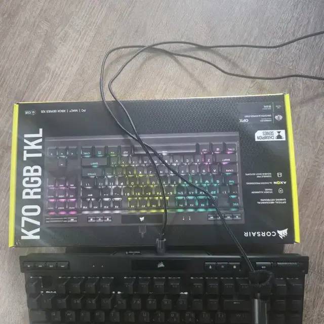 커세어 K70 RGB TKL 키보드 적축 저소음