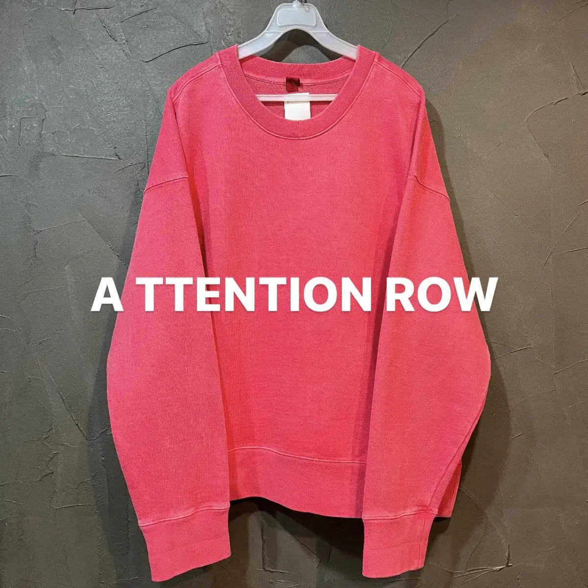 [1] A TTENTION ROW Attention Row Heavy Sweats Man to Man