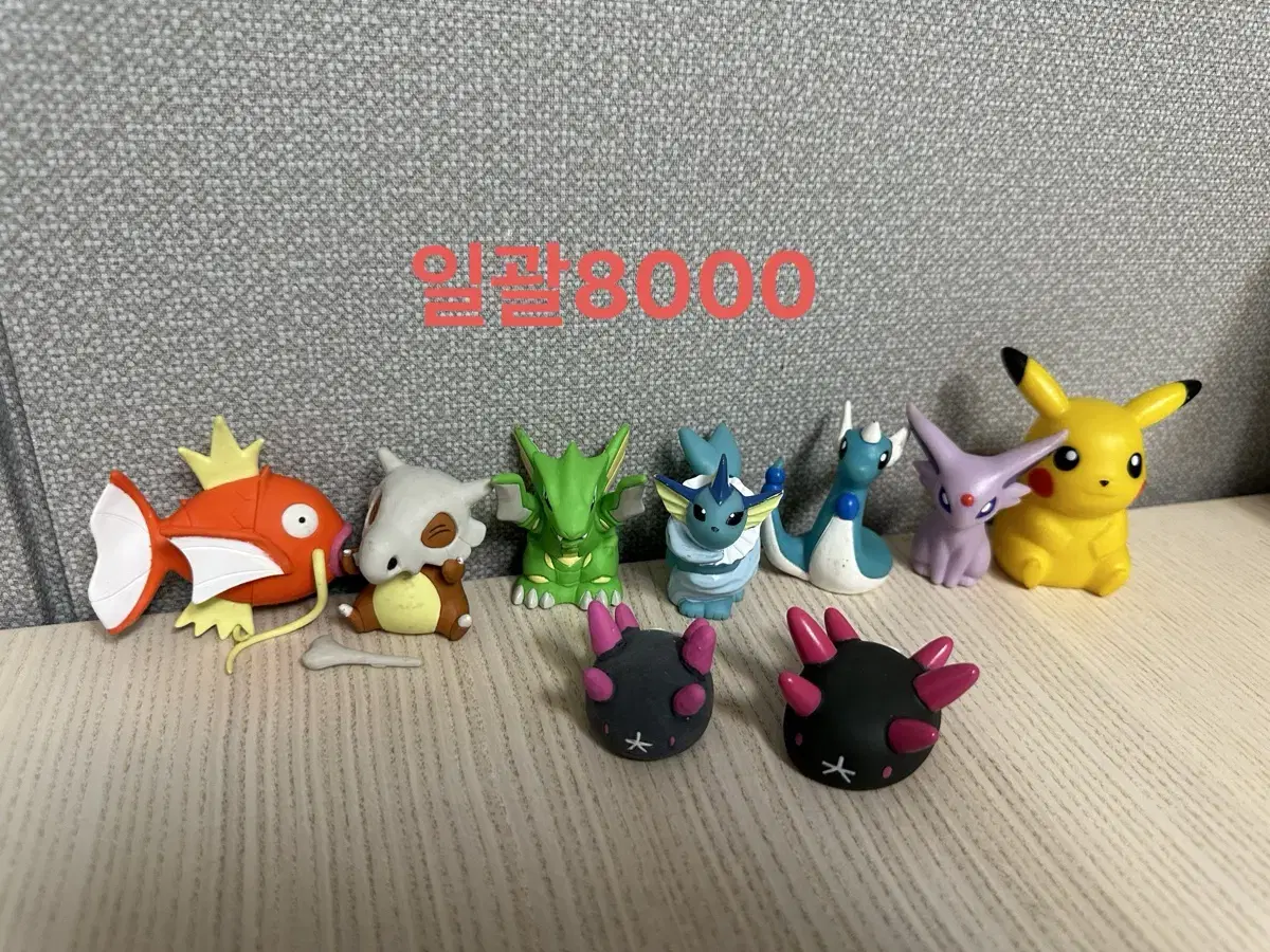 Pokemon gacha figures erasers finger puppets, etc.