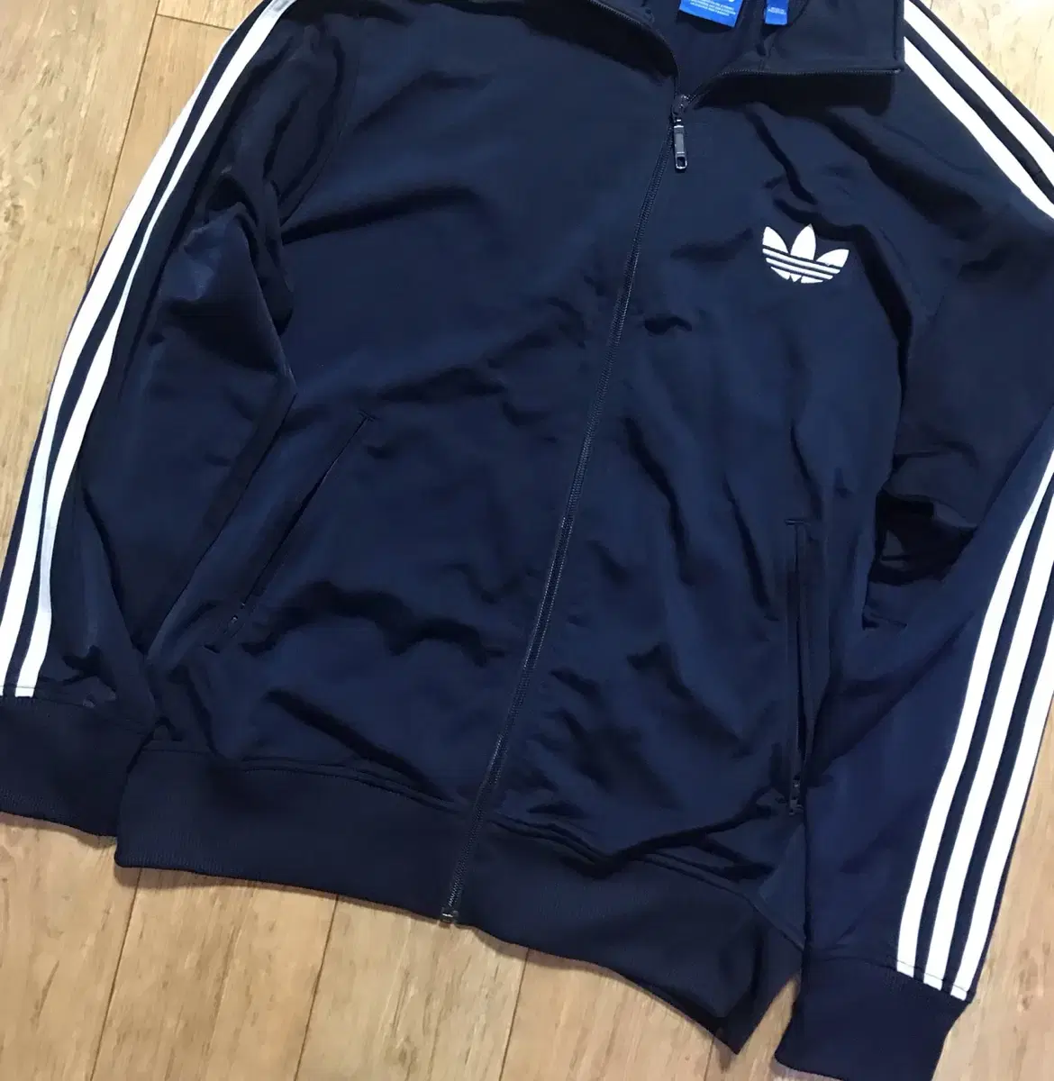 Adidas Firebird Navy 100 Jersey Track Top Jacket Training Chuu