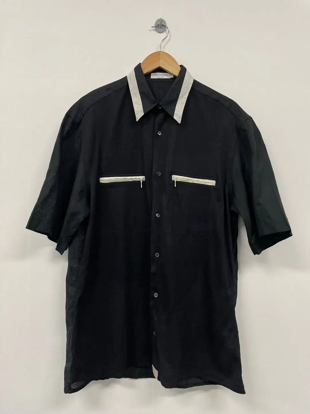 110) Italian Cortigiani short sleeve shirt