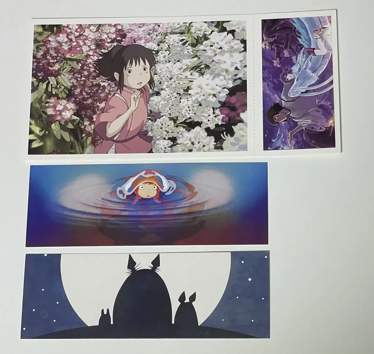 Ghibli postcards, bookmarks