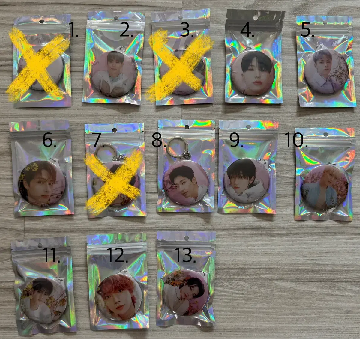 Seventeen Mirrors keyring sell (more pics later)