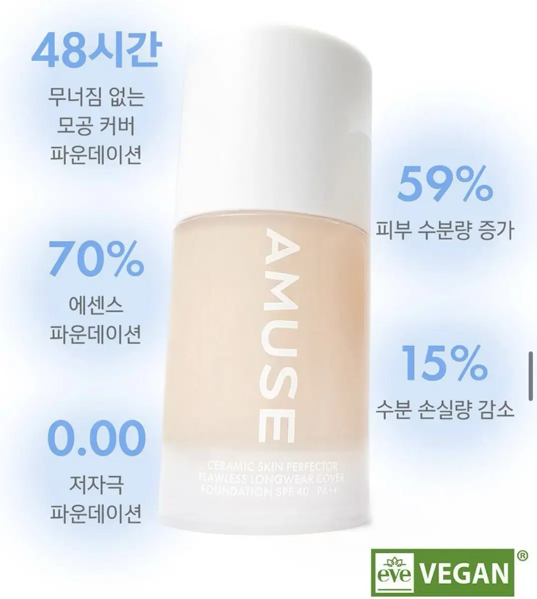 어뮤즈 세라믹 스킨 퍼펙터 파운데이션 미니 15ml