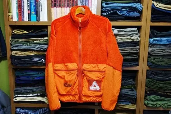 Palace Palace Polartec High-Loft Teddy Fleece Jacket Pumpkin L