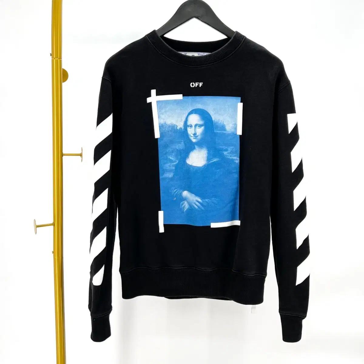 [size M] Off-White Mona Lisa Man-to-Man Black