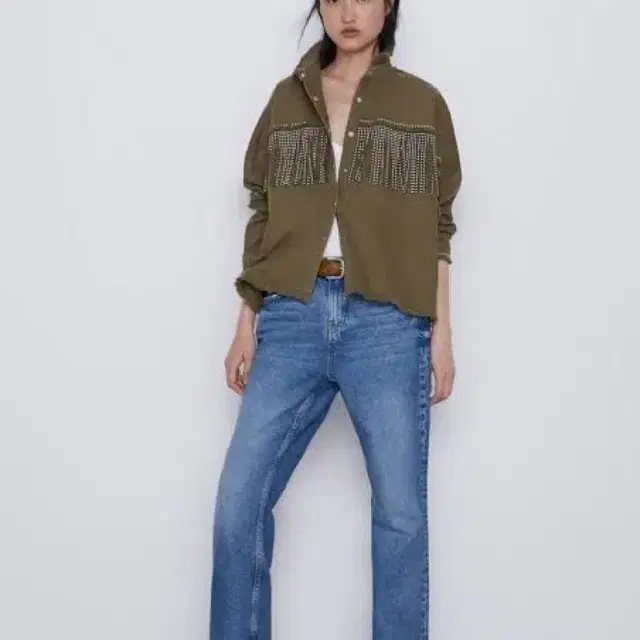 zara 자라 자켓 프린지 카고 야상 빈티지 자켓 셔츠