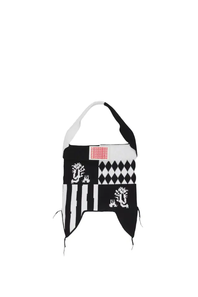 찰스 제프리 러버보이 KNITTED BAG / BLK/WHT