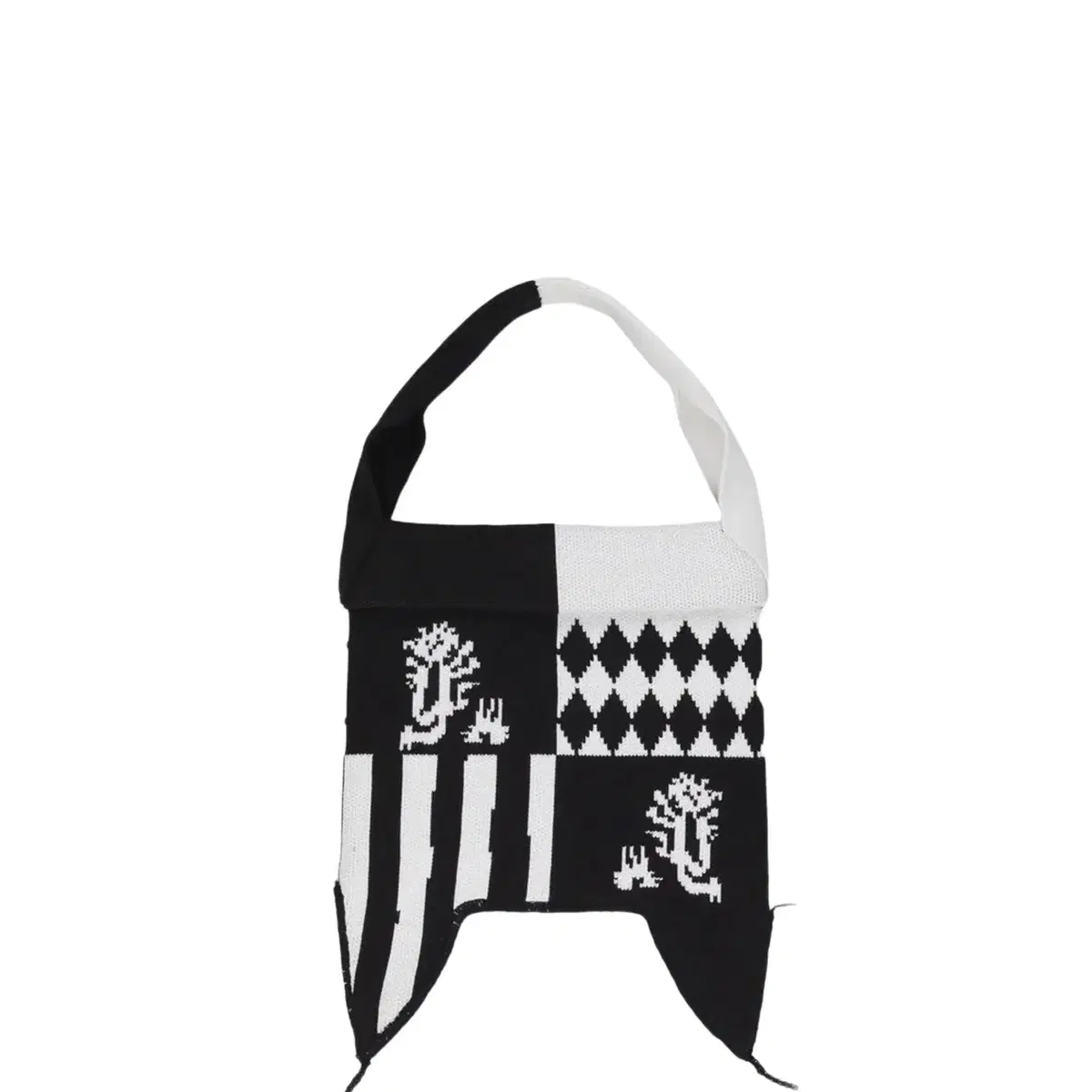 찰스 제프리 러버보이 KNITTED BAG / BLK/WHT