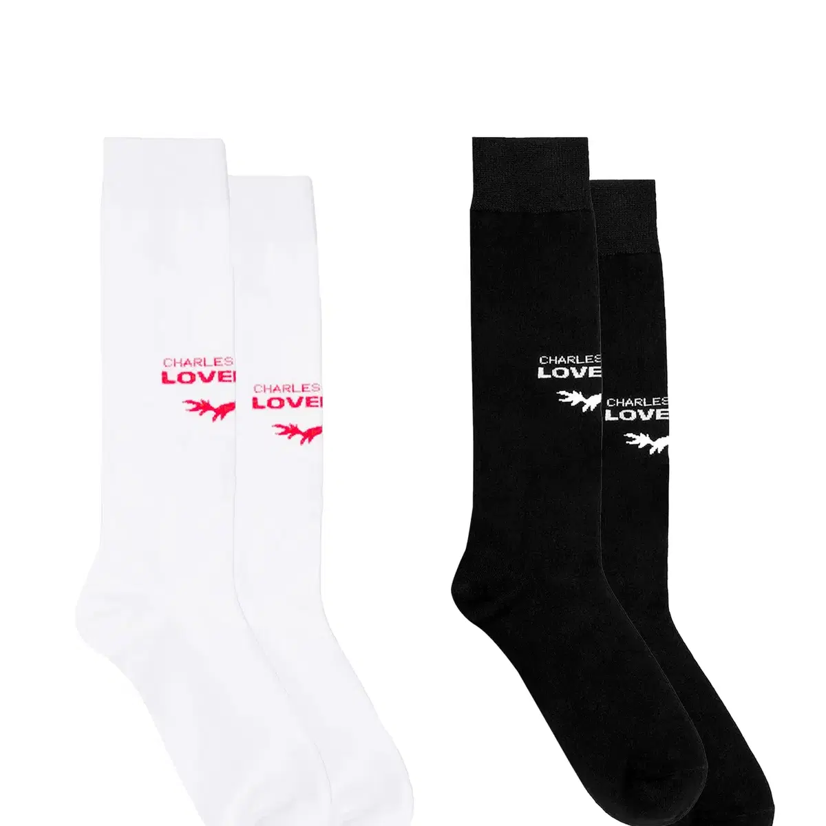 찰스 제프리 러버보이 LOVERBOY SOCK / BLK/WHT