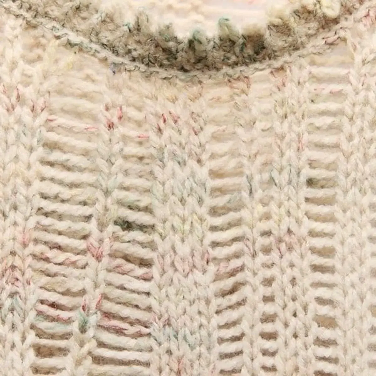 자라 RIPPED KNIT SWEATER m